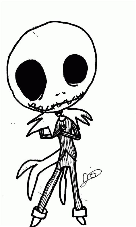 Here is a happily grinning jack o lantern, created by mathew and marla. Jack Skellington Coloring Page - Coloring Home