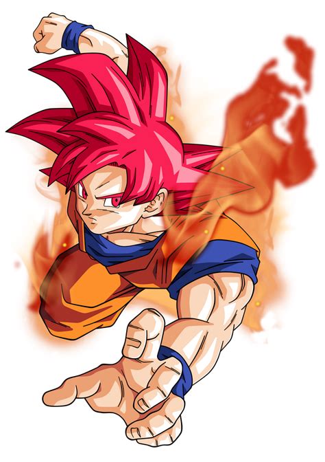 Goku Super Saiyan God By Bardocksonic On Deviantart Goku Super Saiyan