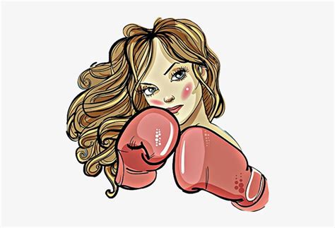 Girl Boxing Cartoon