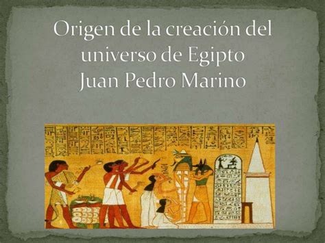Origen De La Creacion Del Universo De Egipto 1