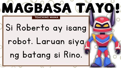 Magbasa Tayo Pagsasanay Sa Pagbasa Ng Tagalog Teaching Mama Youtube