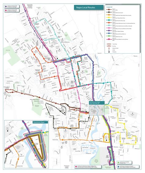 Routes And Schedules Vine Transit Printable Route Maps Printable Maps
