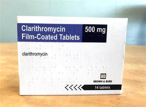 Clarithromycin Tablets Brown And Burk