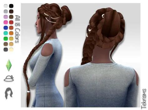 The Sims Resource Nadia Hair By Tekrisims Sims 4 Hairs