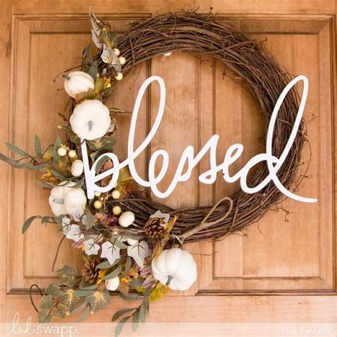 Blessed Wall Word Wreath Heidi Swapp Thanksgiving Wreaths