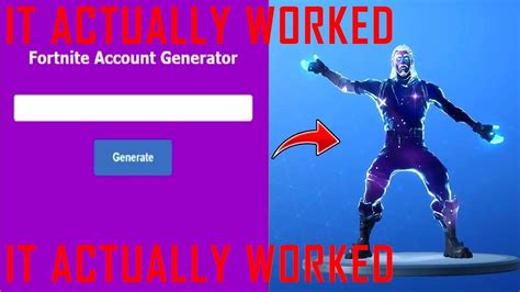 I Used A Rare Fortnite Account Generator And It Actually Worked