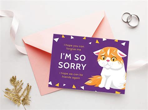 Free Apology Card Templates Customize And Download Dochipo