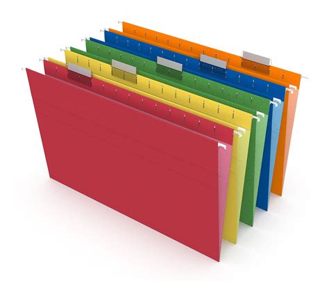 Myofficeinnovations Hanging File Folders 5 Tab Legal Size Assorted