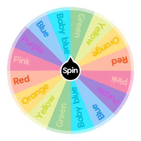 3 Color Challenge Spin The Wheel Random Picker