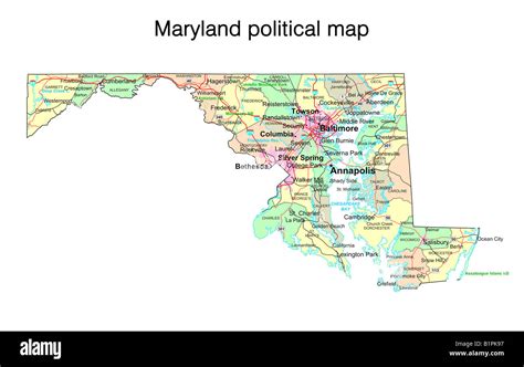 Mapa De Maryland Fotografías E Imágenes De Alta Resolución Alamy