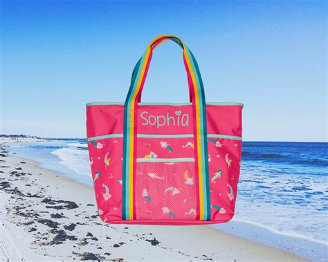 Childrens Beach Tote With Embroidery Personalization