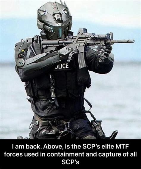 Lam Back Above Is The Scps Elite Mtf Forces Used In Containment And
