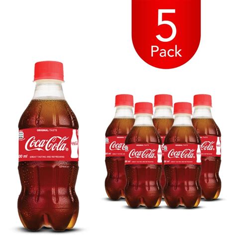 Coca Cola Classic 300ml Bottle Drink 5 Pack Cedishop