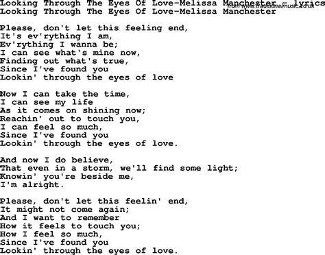 Love Lyrics Quotes Love Song Lyrics About Eyes