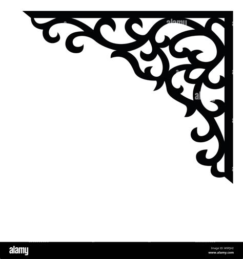 Corner Ornaments Vector Black And White Stock Photos And Images Alamy