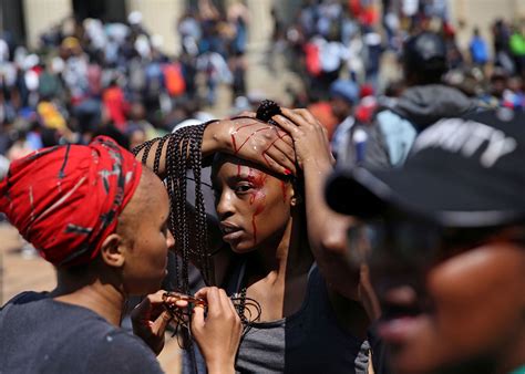 South Africa University Fee Protests Turn Violent South Africa Al