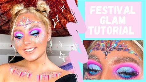 Festival Makeup Tutorial Grwm Sparkles And Glitter Youtube