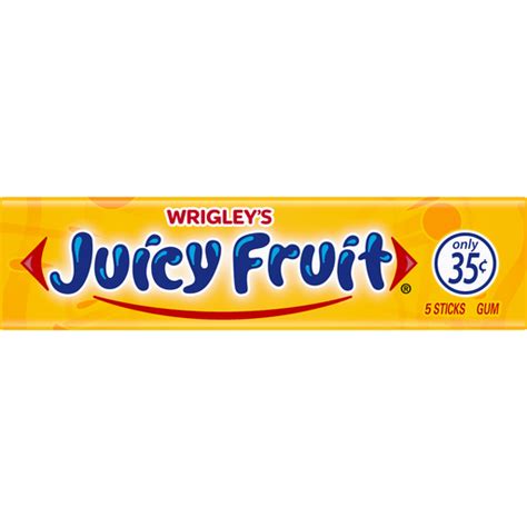 Wrigleys Juicy Fruit Chewing Gum 5 Count Chewing Gum Foodtown