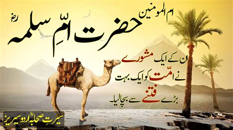 Hazrat Umm E Salma R A Umm Ul Momineen Seerat E Sahaba Urdu Series