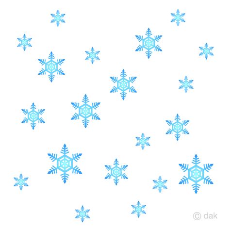 Many Blue Snowflakes Clip Art Free Png Image｜illustoon
