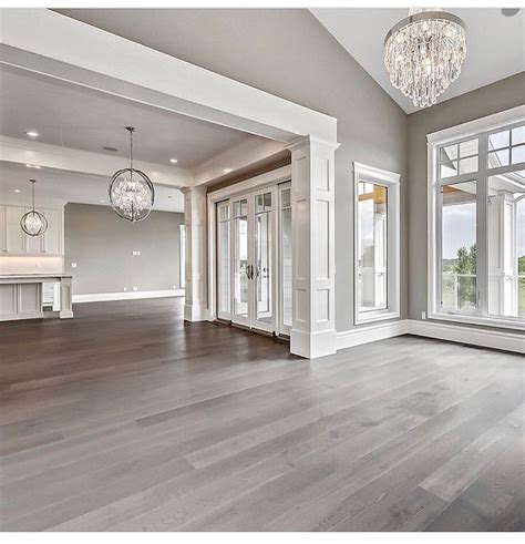 Grey Laminate Flooring Wall Color A Dining Room With