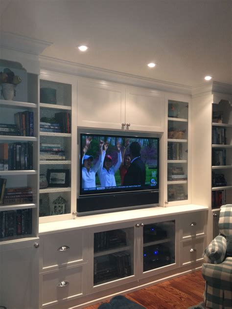 Tv And Bookcase Wall Unit In 2020 Living Room Built Ins Built In