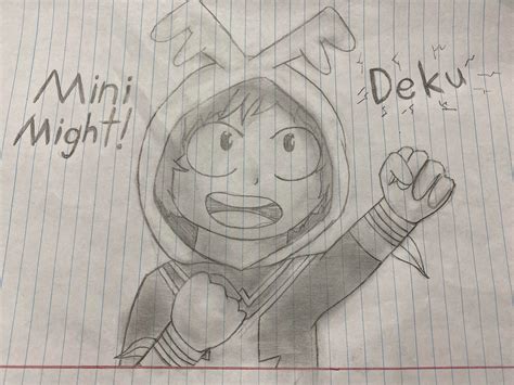 My Very First Bnha Drawing I Drew This At School So I Only Had A