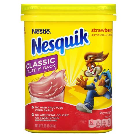 Nesquik Nestle Powder Strawberry 938 Oz 266 G