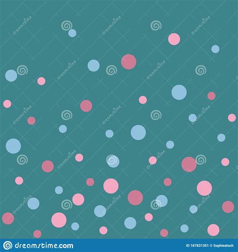 Vector Seamless Pattern Pastel Rainbow With Blue Pink
