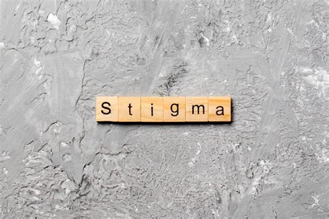 Stigma Word On Wooden Building Block Put On Chessboard Discrimination