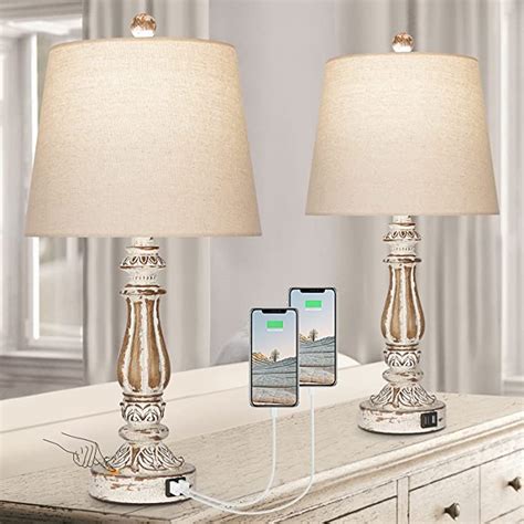 Buy Set Of 2 Touch Control 3 Way Dimmable Table Lamp Bedside Lamps For