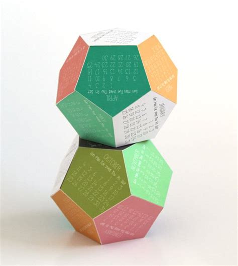 Diy 3d Calendar For 2015 Founterior