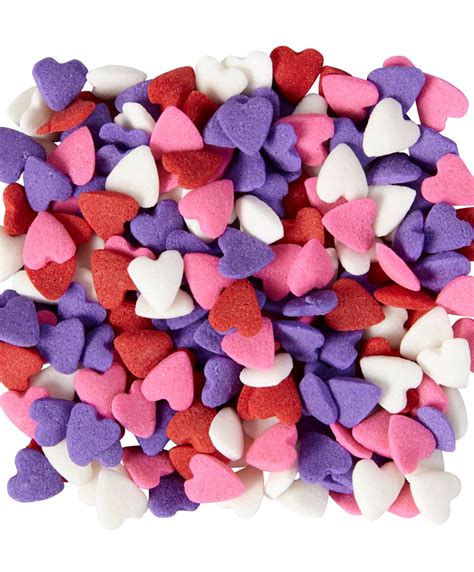 Valentines Confetti Hearts Sprinkles Mix Decorations 349 Oz Wilton