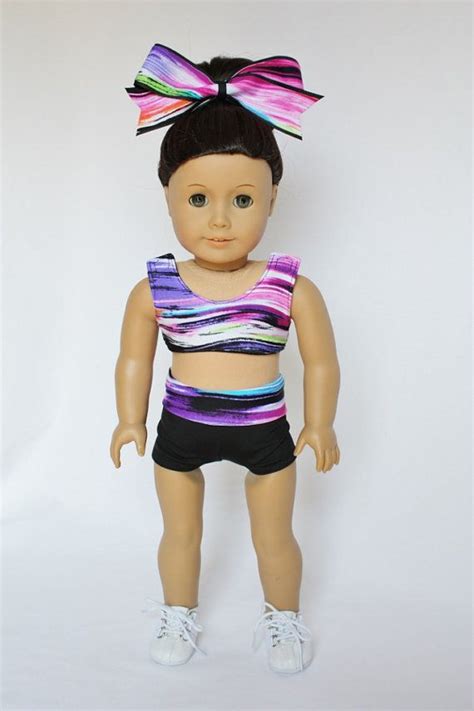 american girl 18 doll cheerleader sports bra and etsy doll clothes american girl american