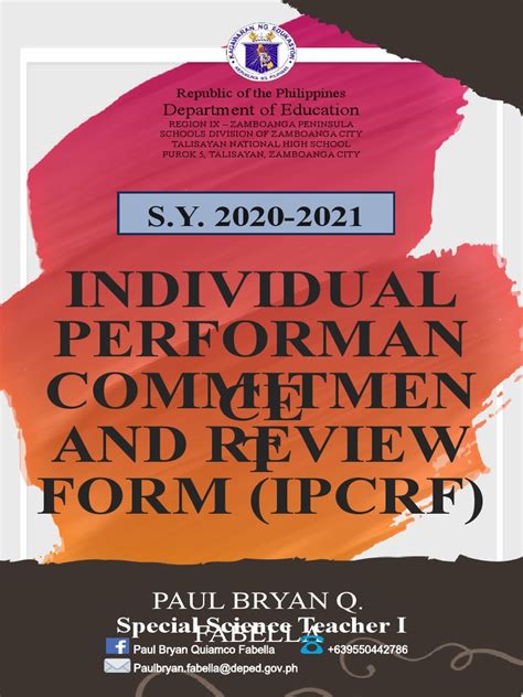 Ipcrf Covers Pdf Educational Technology Lesson Plan
