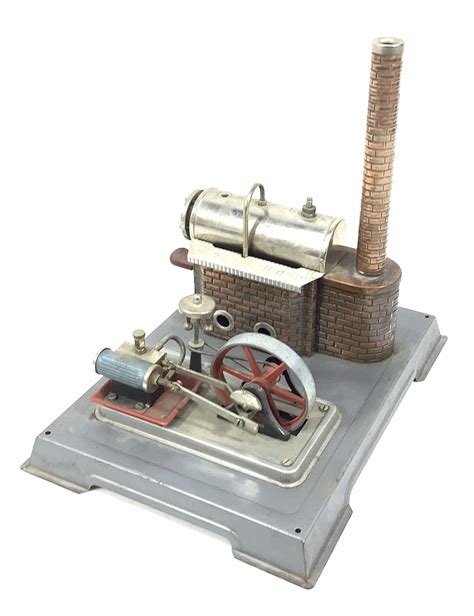 Lot Vintage Wilesco Toy Steam Engine