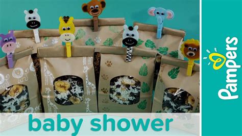 Most would translate well to a shower for any baby and mama. Jungle Theme Baby Shower Favor Ideas: Homemade Trail Mix ...