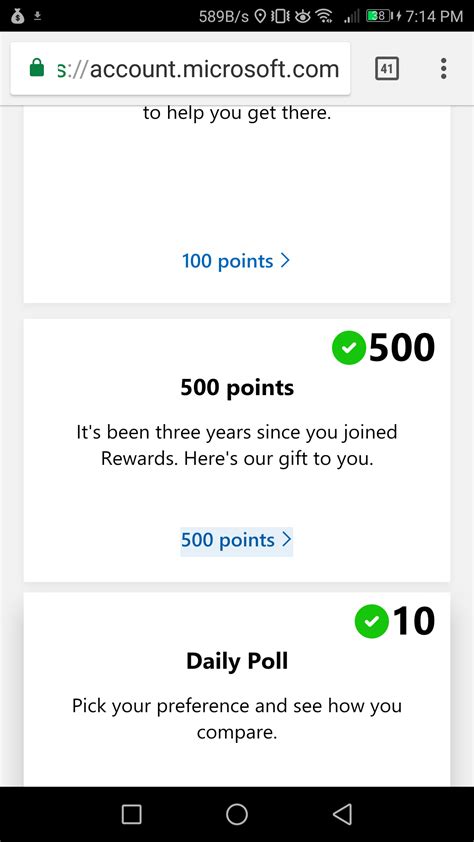 3 Years Of Using Microsoftbing Rewards Theyll Give You 500 Points For