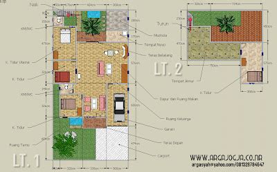 Desain Sketch Denah Rumah Lantai Pada Lahan X Meter Blognya The