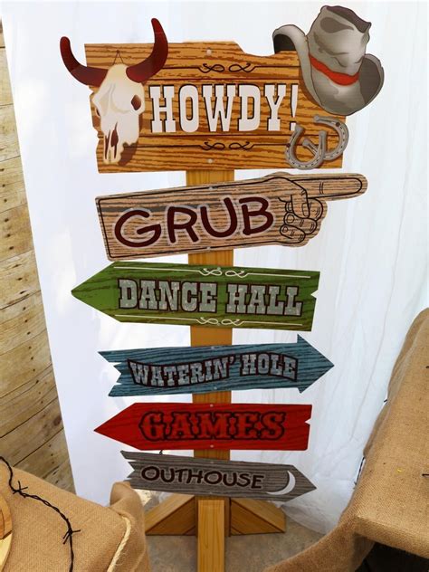 Western party cowboy toss games with 3 bean bags, fun western game for kids and adults in western themed activities western cowboy decorations and supplies 4.5 out of 5 stars 197 $12.99 $ 12. Western VBS Theme Ideas | Cowboy theme party, Cowboy ...