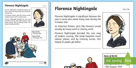Florence Nightingale Information Sheet Teaching Resources