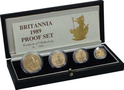1989 Proof Gold Britannia 4 Coin Set Bullionbypost From £3247