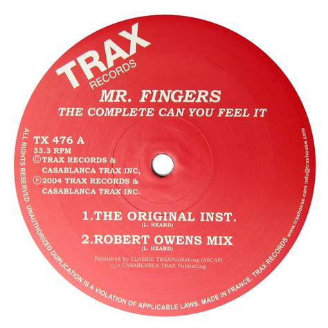 Mr Fingers The Complete Can You Feel It Vinyl 12