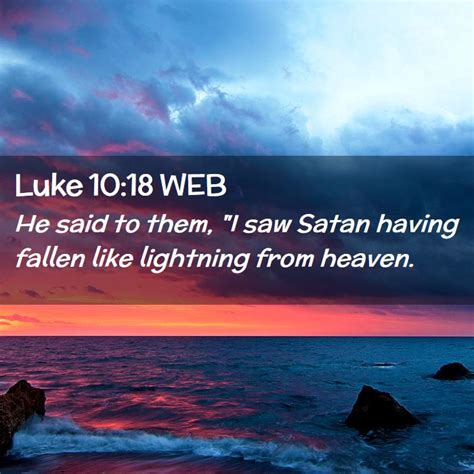 Luke 1018 Web He Said To Them I Saw Satan Having Fallen Like