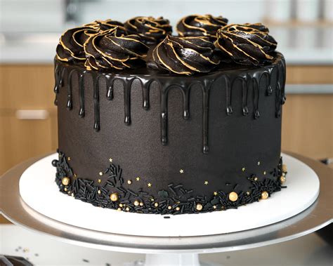 black drip cake easy recipe and video tutorial chelsweets