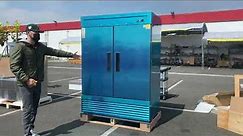 Double Solid Door Stainless Steel Reach-In Commercial Refrigerator 43 cu.ft Restaurant Refrigerators