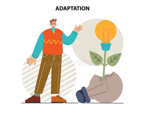 Adaptation Concept Transformation In Different Situation Stock