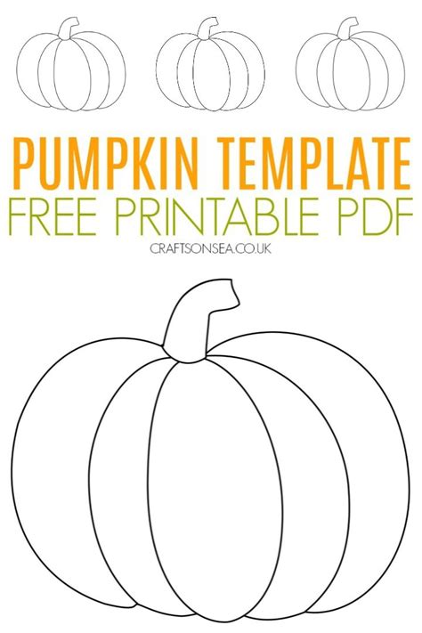 Pumpkin Craft Template Free Printable Pdf Pumpkin Template Pumpkin