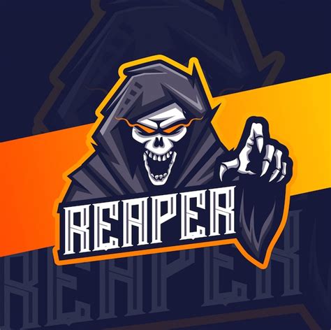 Premium Vector Reaper Mascot Esport Logo Design