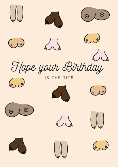 Boob Birthday Card Thortful